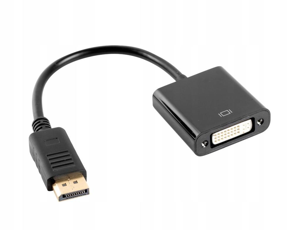 Kabel Adapter Lanberg AD-0007-BK DisplayPort (M) -> DVI-D (F)(24+5) Dual Link