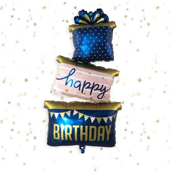 Birthday Party Balloon DIY Scene Layout Various Styles Birthday Cake Toy Decoration Creative Inflatable Cartoon Aluminum Foil Balloon Party