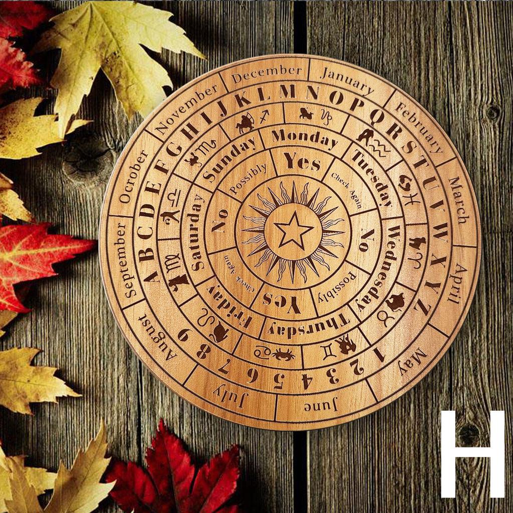 Raw Wood Linden Ornament: Wooden Craft Home Décor & Tarot Energy Board