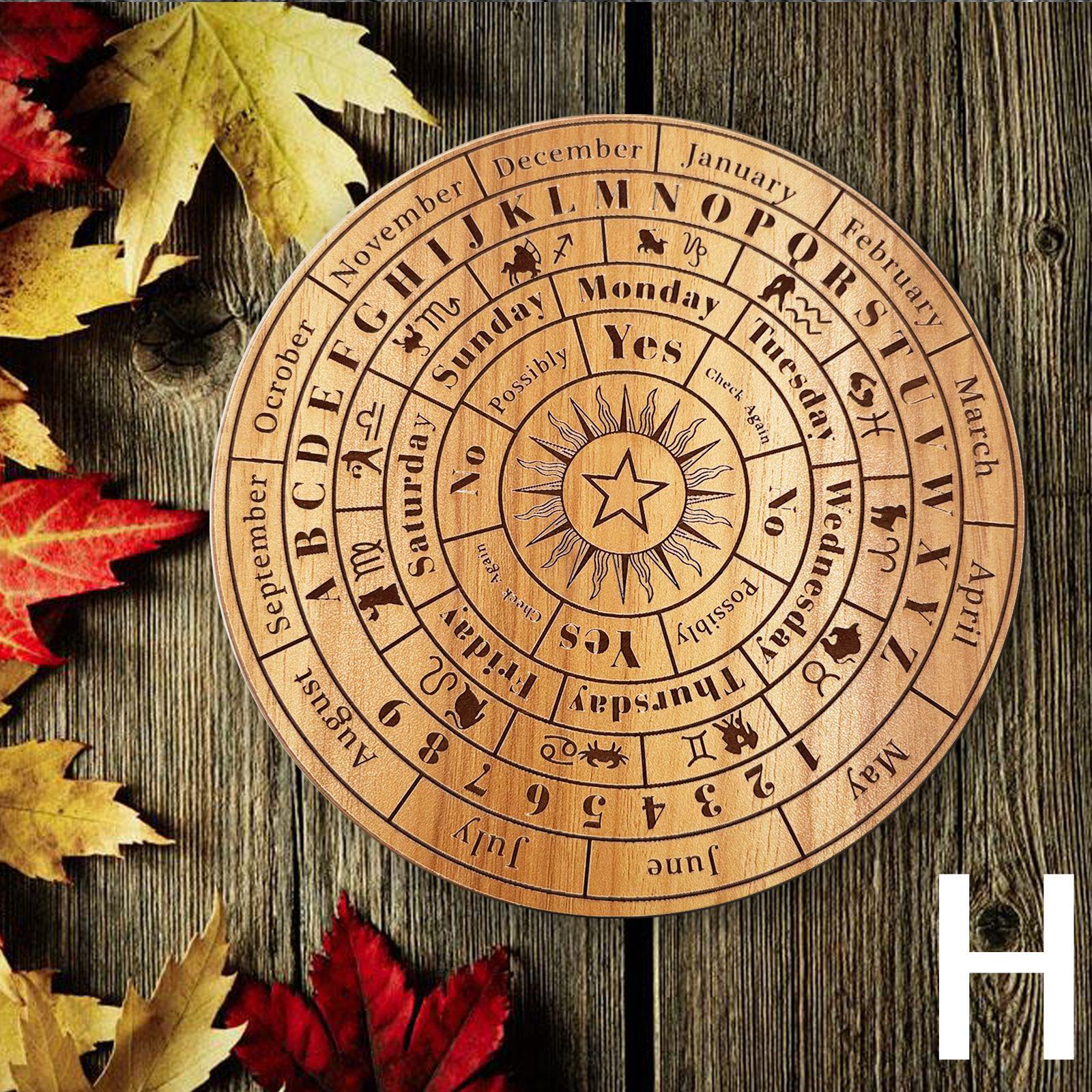 

Raw Wood Linden Ornament: Wooden Craft Home Décor & Tarot Energy Board Small