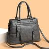 Stylish Large Capacity Soft Leather Tote Bag for Women Elegant Crossbody Shoulder Bag Commuter Handbag