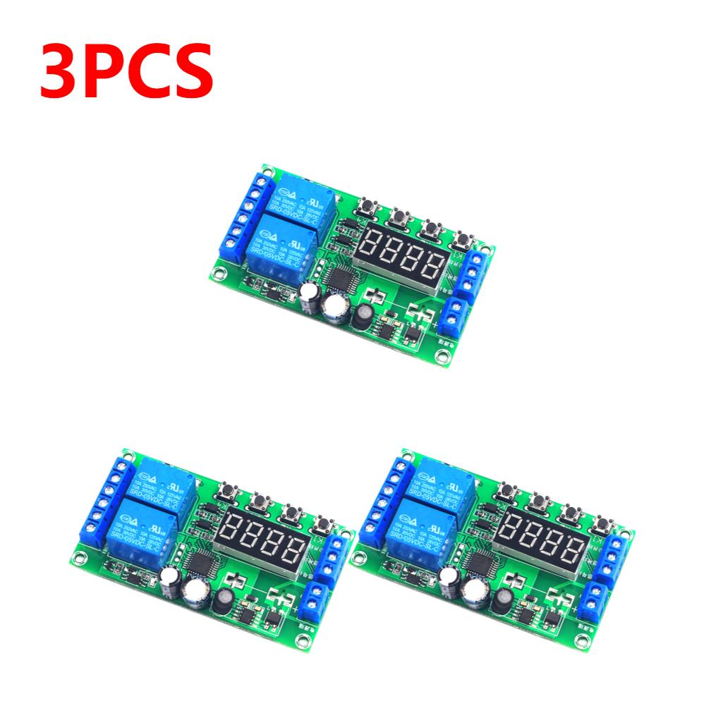 YF-7 Dual-Channel Delay Relay Module Pulse Trigger Cycle Timer 0.01s-999m 7-30V