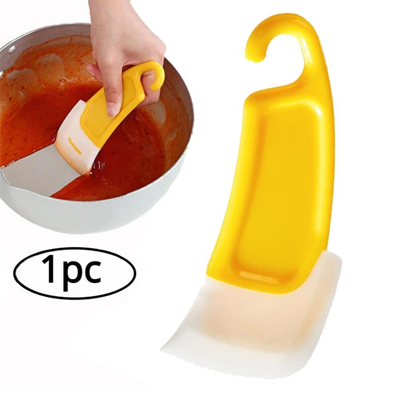1/2Pcs Silicone Cleaning Spatula Kitchen Washing Scraper Cake Baking Scrapers Pot Dishes Cleaning Tools Spatule Silicone Cuisine