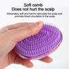 1pcs Mini Tangle Hair Comb Egg Shape Anti Static Soft Massage Hairbrush Glitter Travel Smoothing Brush Hair Styling Tools