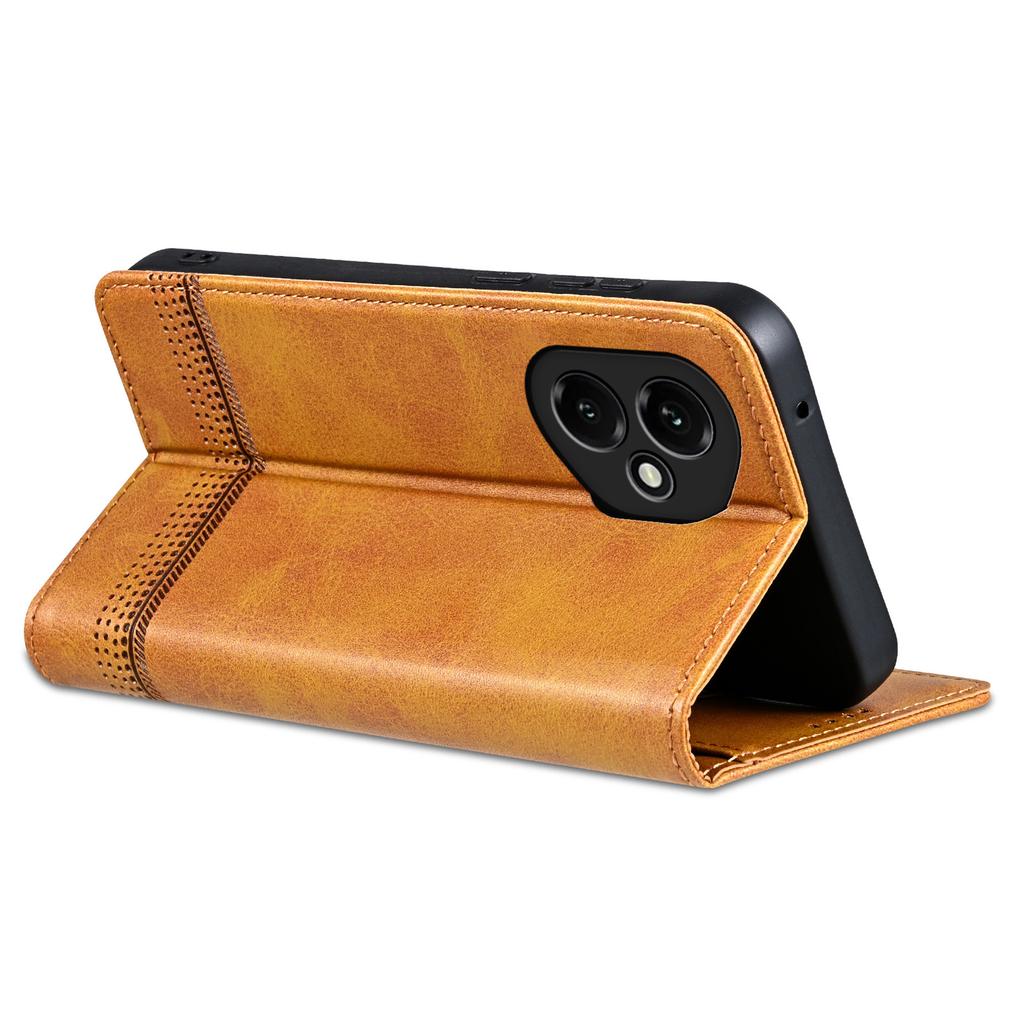 AZNS For Honor 400 5G (Global) Case Cowhide Texture PU Leather Wallet Phone Cover