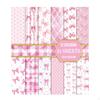 24 Sheets Floral Theme Craft Paper Scrapbook Vivid Prints for Scrapbooking, Party