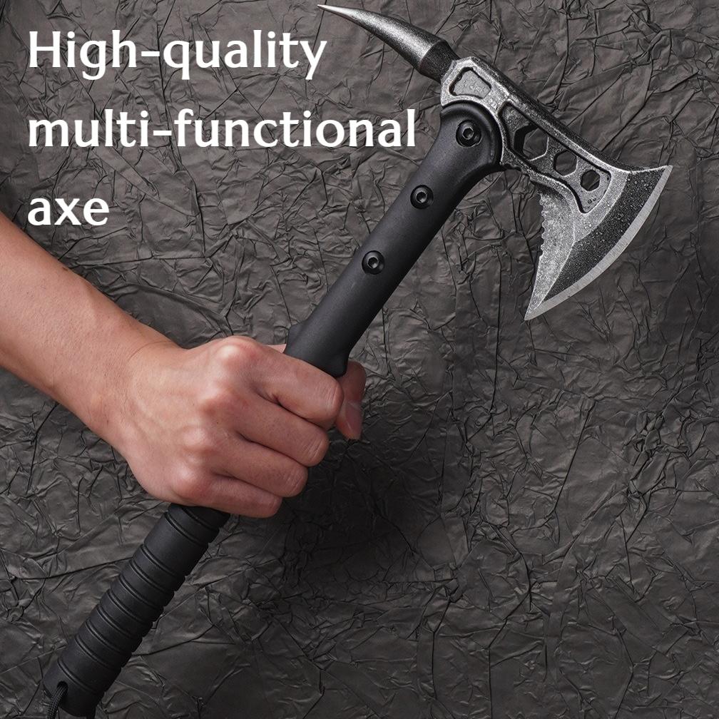 Multi-functional T actical Axe Mountain-splitting Axe Outdoor Self-defense and Survival Equipment Wood-splitting Engineer Axe