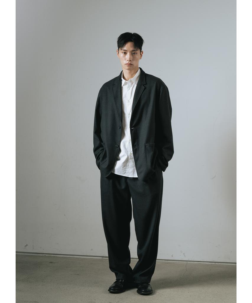 Wagi Flannel Wool Pritzker Pants (Charcoal)