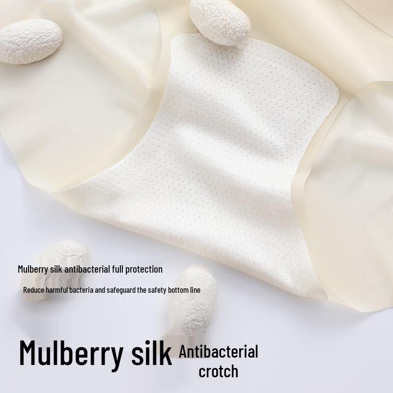 Tingmei Women's Ice Silk High-Waist Shaping Briefs