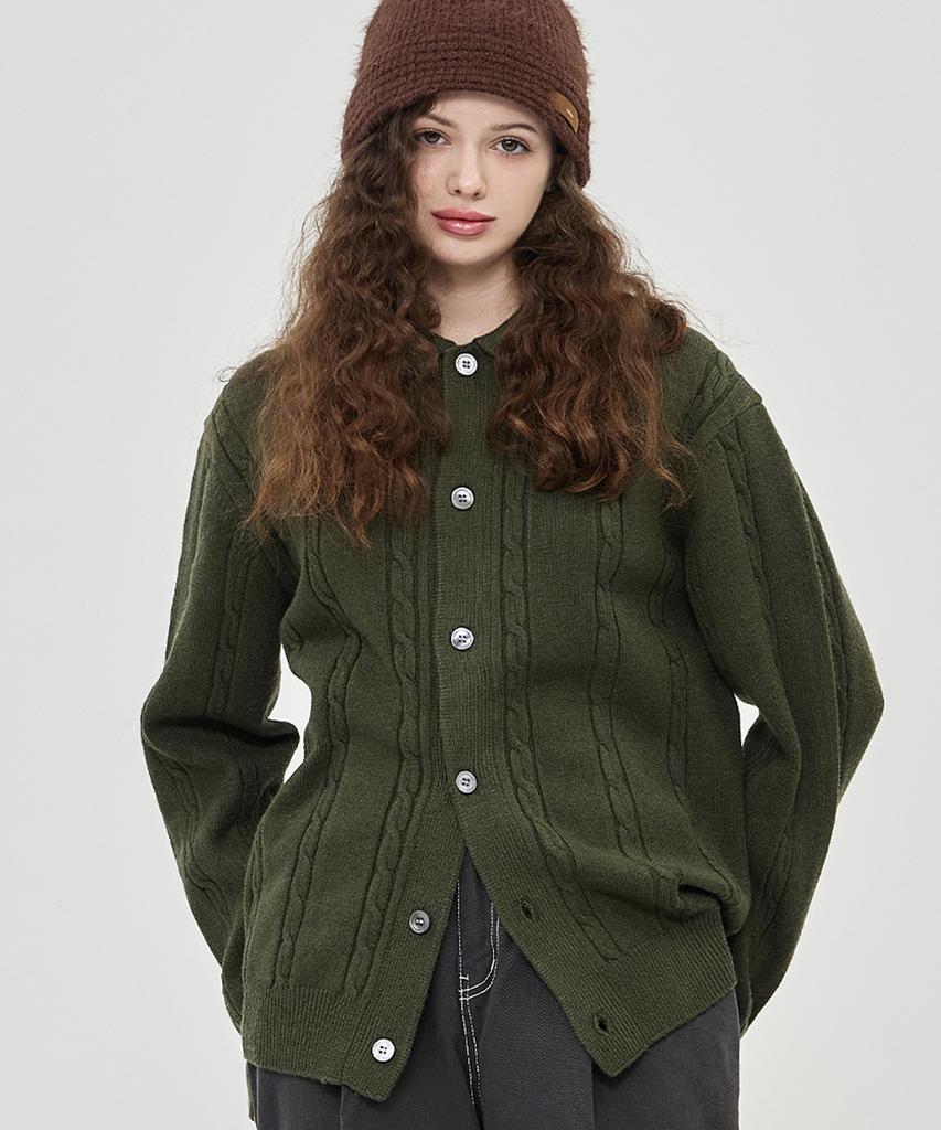 The-Abon Et Cable Cardigan Oatmeal