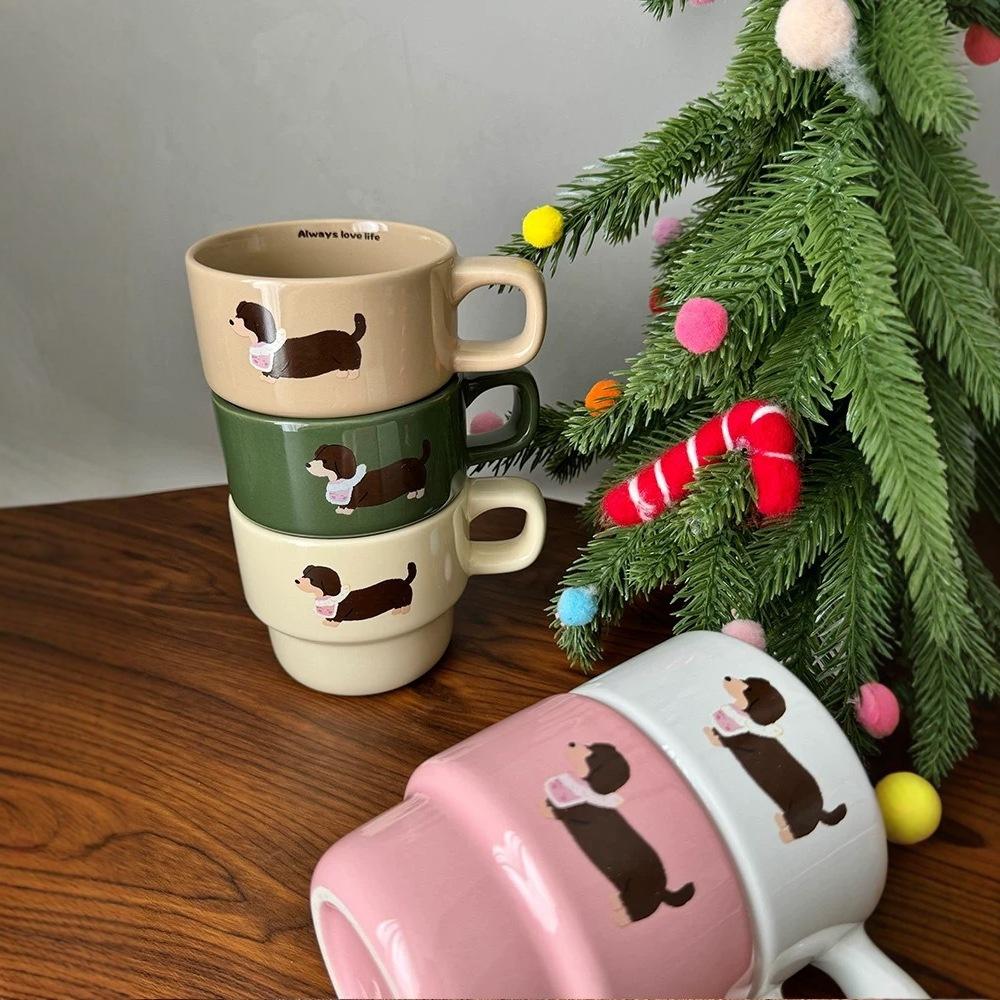 New Mug Creative Gift Cute Cartoon Ceramic Cup Girls Universal Cup Tea Cup Holiday Gift