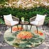 Plants pattern round rug,Carpet Rug for Living Room Bedroom Playroom ,Non-slip Floor Mat,Holiday Gifts and Birthday Gifts.