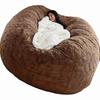 Home Sponge Bed Bean Bag Chair Cover Slipcover Double Bedroom Balcony Large Couch Round Soft Fluffy  Cover No Fillings