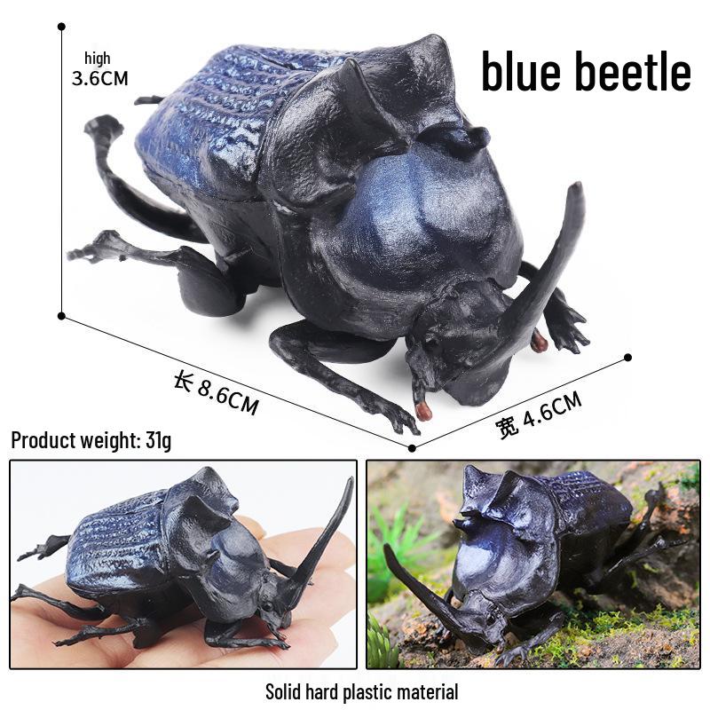 Children s Insect & Animal Model Set: Beetle, Dung Beetle, Snail - Micro Garden Toy Ornament