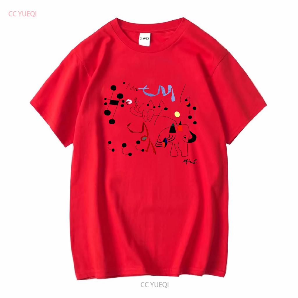 Joan Mirós Kunstwerk „Frau träumt von der Flucht“ (1945) – T-Shirt, lang- oder kurzärmelig, Vintage-Stil, gewaschen, dehnbar, stylisch