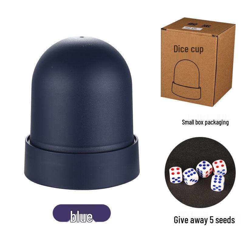 

Новый автоматический набор для перемешивания кубиков с подносом - Цветной стакан, Дизайн с логотипом, Защита от падений Includes 5 Dice