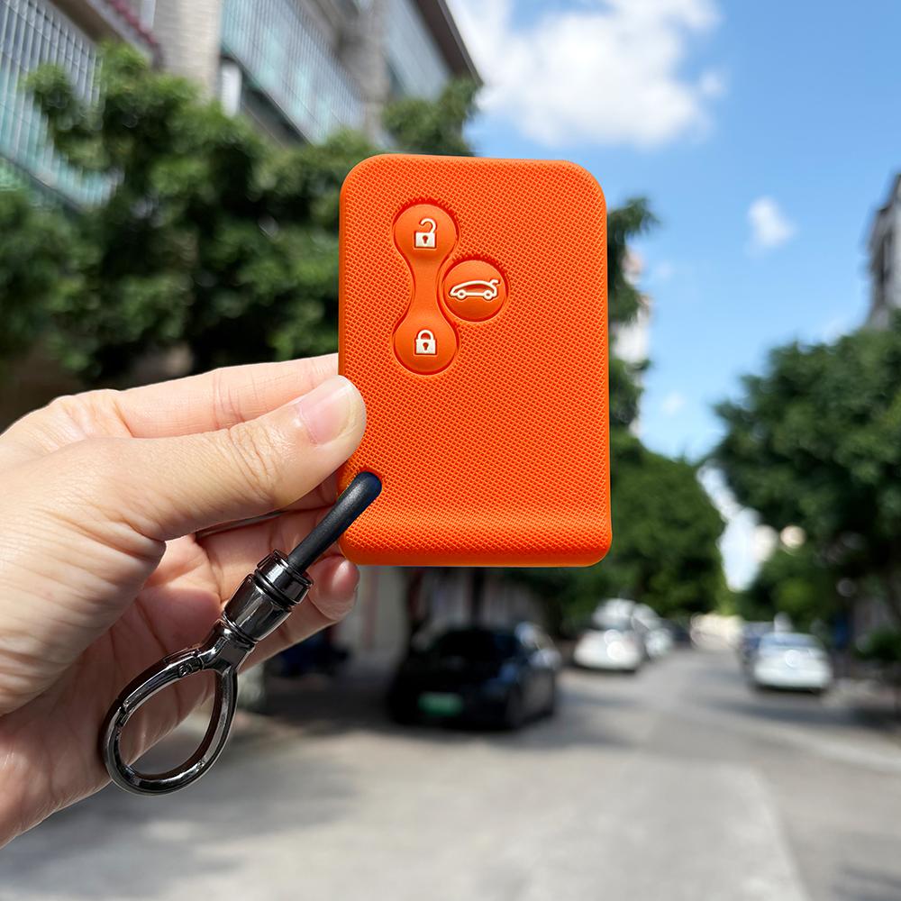 Keychain Protection For Renault Scenic 2 Megane Clio 4 Tula Region 2 Stage Zoe Cassone Logan Laguna Silicone Key Cover Holder