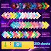 Square Origami Paper Double Sides Solid Color Folding  Lucky Wish Paper Crane Multicolor Handmade DIY Scrapbooking Craft Decor