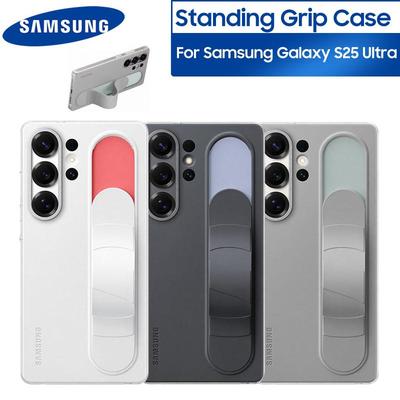 Samsung Samsung Galaxy S25 Ultra İçin Ayakta Durma Tutma Kılıfı Lüks Elastik Silikon Bilek Kayışı Darbeye Dayanıklı Kılıf Samsung S25 Ultra İçin