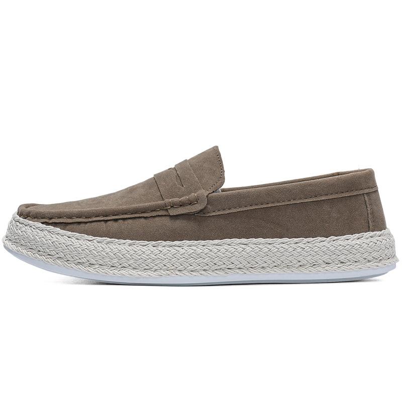 Sommer Herrenschuhe Ein-Pedal Herren Freizeitschuhe Slipper Herren Alte Peking Stoffschuhe Herrenschuhe Herrenschuhe