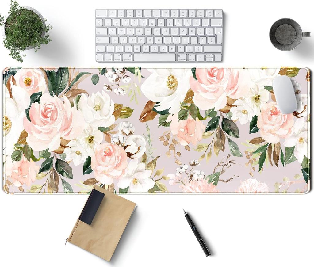 Dark Forest Desk Mat Mouse Pad Large Extended Aesthetic Plant Mousepad Gaming Desk Pad Big Laptop Computer Keyboardand Mouse Mat