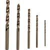 Jimi Home JM-GT14003 Cobalt HSS Twist Drill Bit Set, 5-Piece (2-6mm)