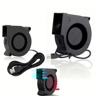 DC 5V 7515 Cooler Radial Centrífugo de Bola Dupla 7cm 70mm USB Ventoinha de Refrigeração para Computador 75x15mm Blower Turbo Sem Escovas