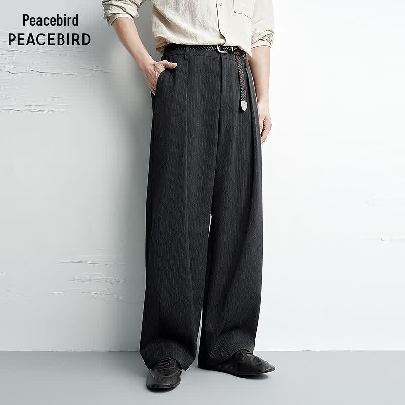 PEACEBIRD Men's Casual Loose-Fit Trousers BAGBG3284