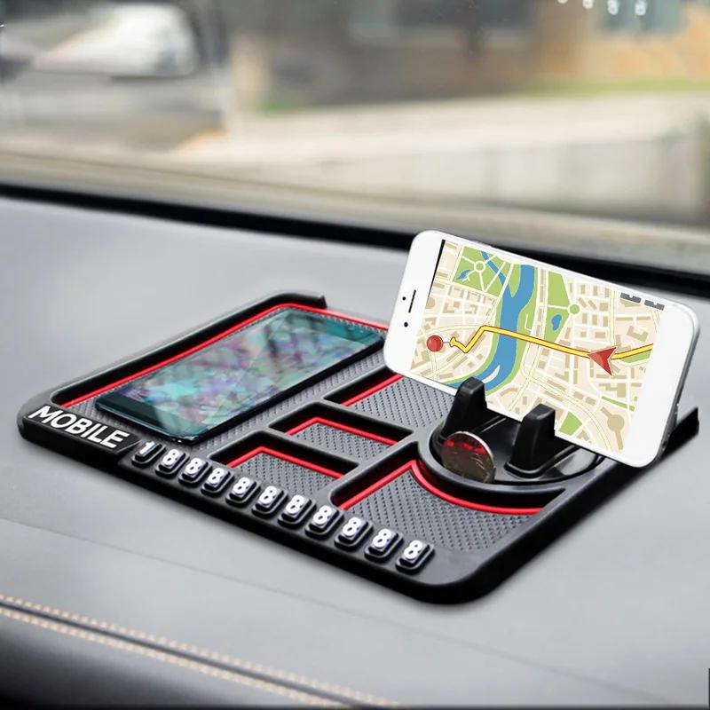 Rotating Phone Stand for Car With Card Slot