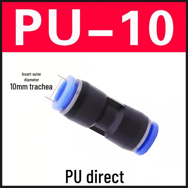 Fitinguri pneumatice cu conectare rapidă: Tub PU Aer Drept, PV Tip L, PE Tip T, PY Tip Y