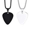 Edelstahl Gitarrenplektrum Halskette Anhänger Kragen Für Männer Jungen Schmuck Zubehör Für Musikliebhaber Geburtstagsparty Geschenk