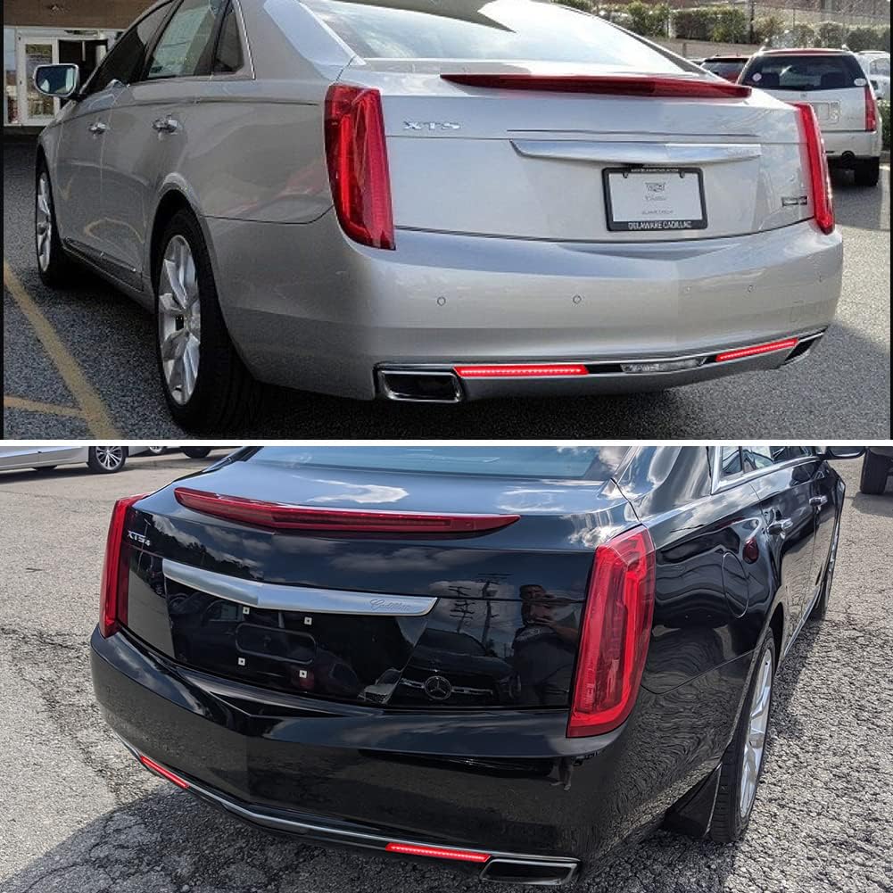 3 IN 1 Led Smoked Lens For 2013 2014 2015 2016 2017 Cadillac XTS Bumper Reflector Tail Lights Turn Signal Brake Stop & Rear Fog Lamps OEM 20874085
