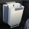 Wall Mounted Kitchen Bin Cabinet Trash Bin, Compact Hanging Garbage Can, Foldable Over The Door Space Saving Container for Bathroom Office And