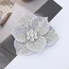 DIY Craft Rhinestone Flower Patches 3D Sew-On Applique  Headband Accessories Fabrics