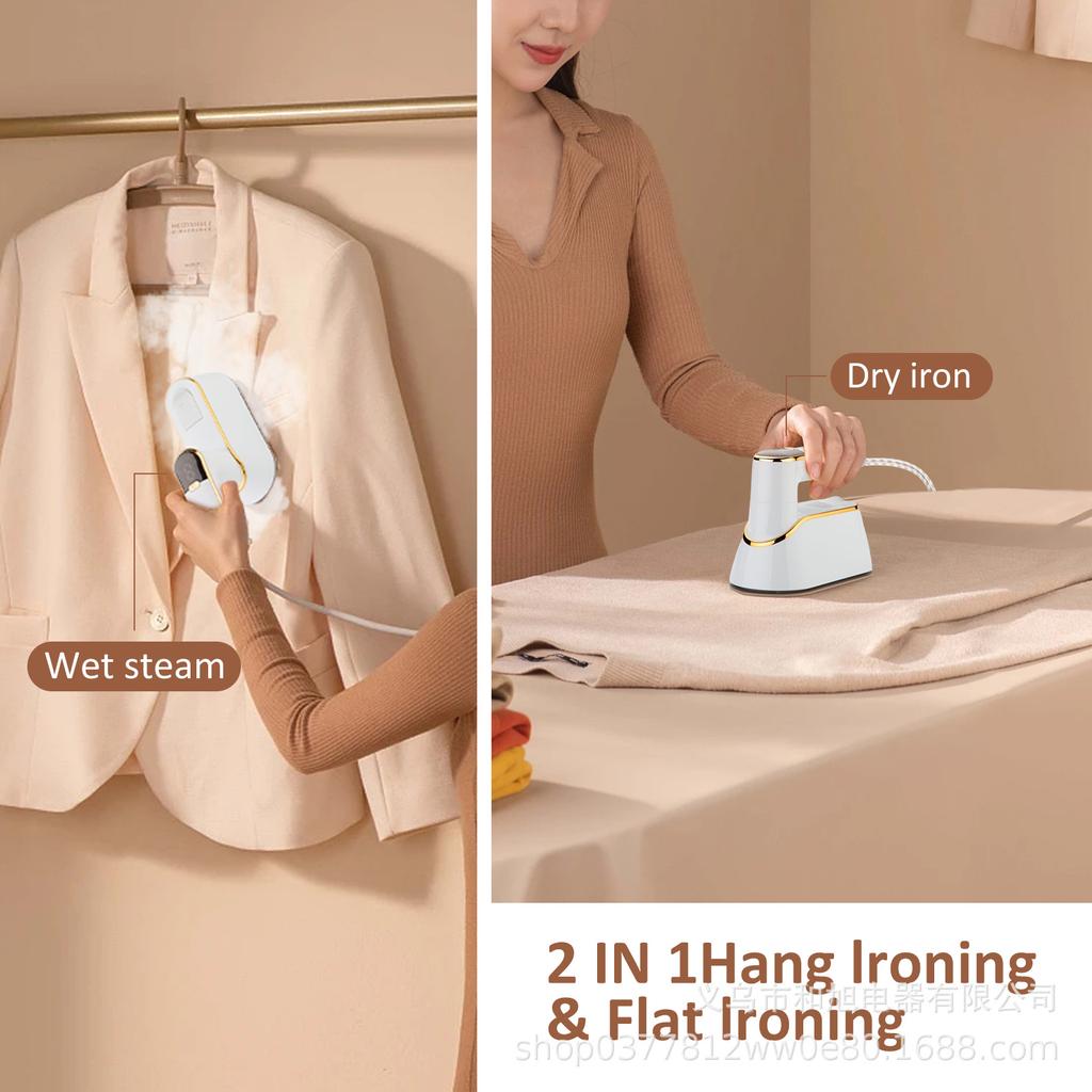 Portable Garment Steamer, Mini Steam Iron, Handheld Clothes Steamer, Fast Heat Up, Travel Steam Iron