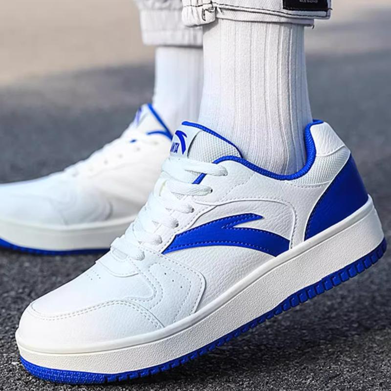Anta Little Inspiration Non-Slip Shock Absorbing Lightweight Low-Top Skate Shoes Men Skate Shoes White Blue 912518068F-1