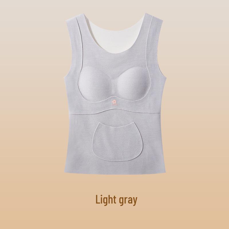 

Middle/High School Girls Warm Fleece-Lined Vest with Development Bra and Belly Protector L (Recommended 80-95 lbs)