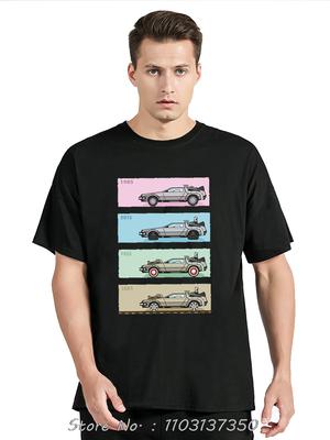 Zurück in die Zukunft DeLorean X-4 Print Kindermode T-Shirt Herren Sommer Kurzarm Jungen Mädchen Kleidung Freizeit Baby Tops
