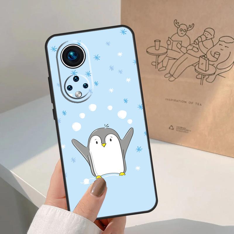 

Милый узор с пингвинами Для Honor Magic 8 Pro 5 6 7 Lite Чехол Для Honor Win RT 200 400 50 70 90 X8b X9a X9b X9c X9d Honor 50