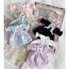 rakulifey Obitsu 11 Costume, One-Piece Dress, Clothing, OB11 Size Clothes, 11cm Obitsu Body Accessories, Lolita Clothes (Blue)