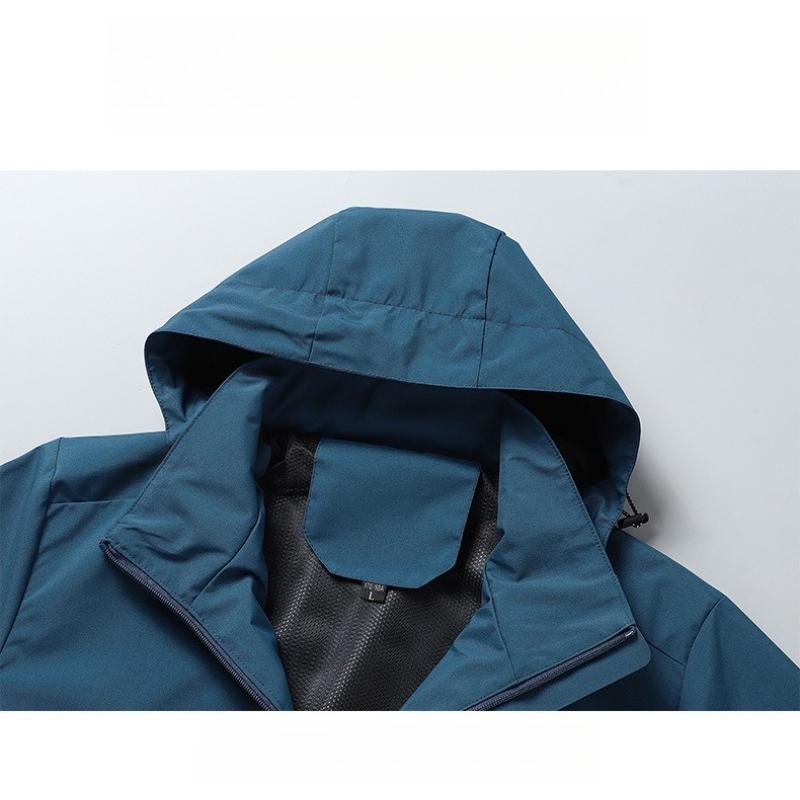 Heren Sport Windjack Waterdicht Jack met Capuchon voor Wandelen Klimmen