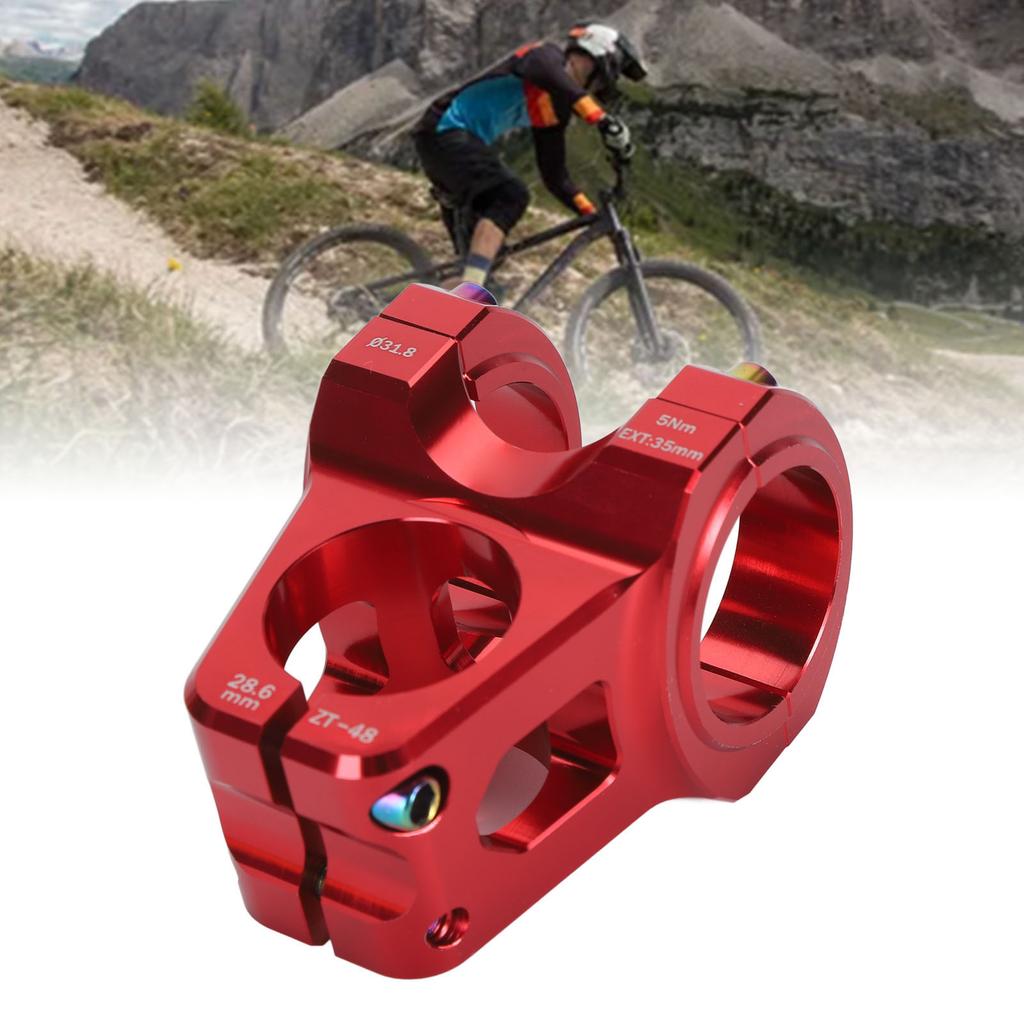 31.8mm Mountain Bike Stem Aluminum Alloy Lightweight Short Handlebar Stem for Replacement