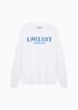 LIMELIGHT APPAREL Athlete Logo Long Sleeve T-Shirt (White/Blue)