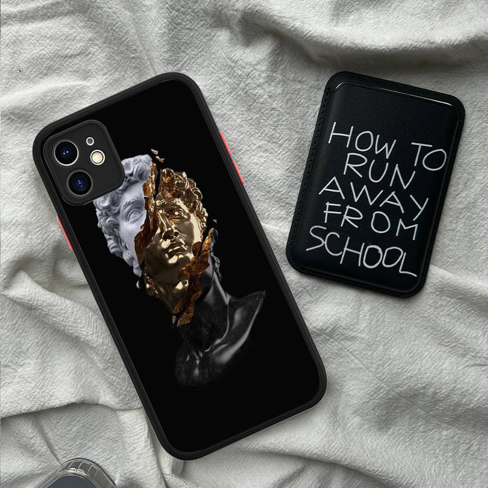 Rebellious Style Sculpture Of David Phone Case For IPhone 14 X XR XS 7 8 Plus 11 12 13 Pro MAX 13mini Matte Shockproof Case