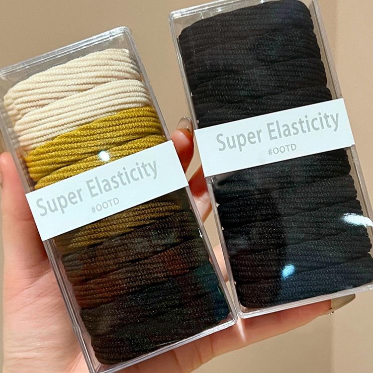 2025 Durable High Elasticity Hair Tie - Versatile Thickened Ponytail Band