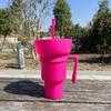 Popcorn Beverage Cup Snack Cup Straw Cup with Handle Water Bottles with Straw Coffee Cup Mug Mugs Coffee Cups