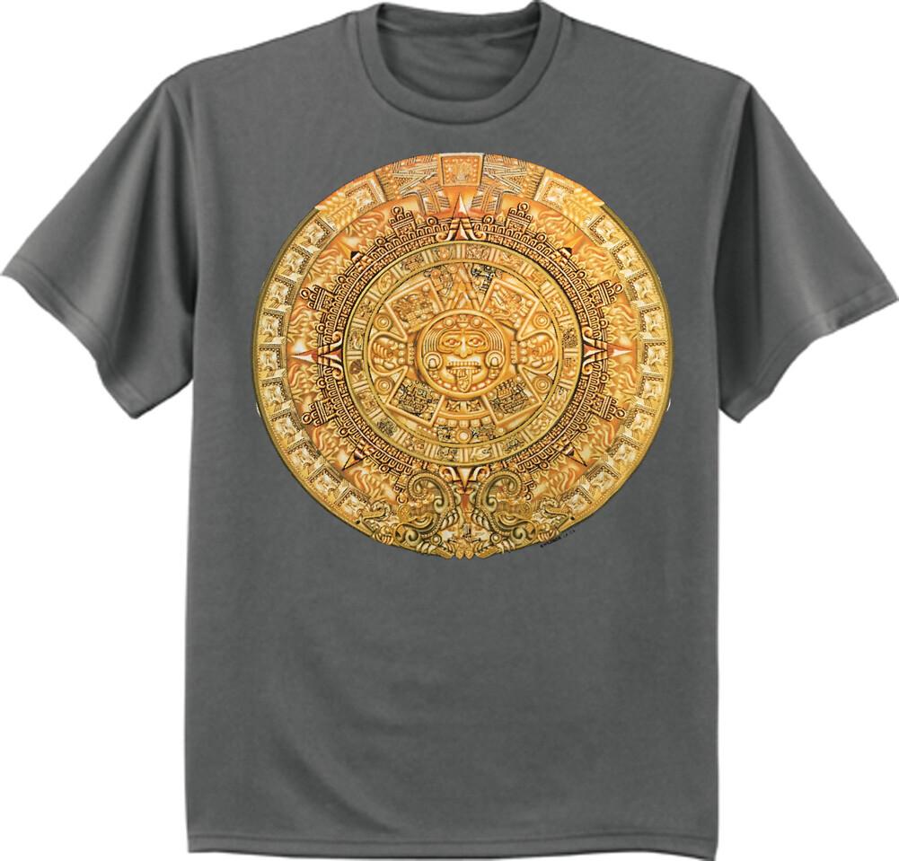 Aztec Calendar T-shirt Mexica Decal Men s Graphic Tee S