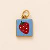 Yori 2Pcs New Stainless Steel Fruit Pendant DIY Accessories 18K Gold PVD Plated Bracelet Necklace Pendant DIY Accessories