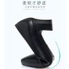 Single Shoes Women's Low Heel Spring and Autumn Soft Sole Comfortable Leather Shoes Women's Shoes Middle Heel Mother Shoes Work Shoes New