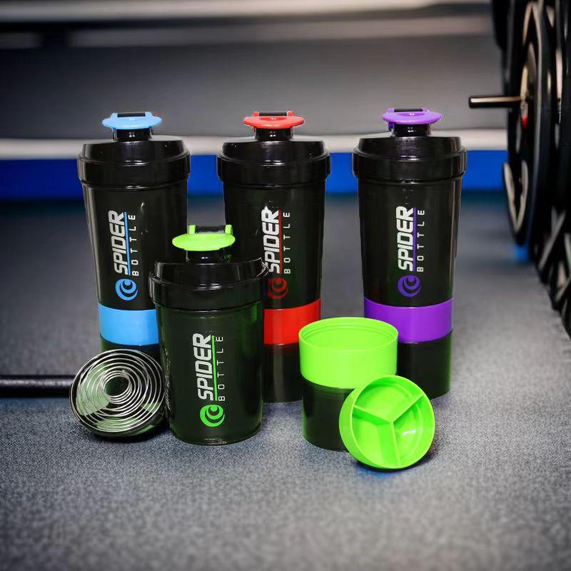 Pahar Shaker cu 3 Straturi de Capacitate Mare pentru Pudră Proteică - Cadou Portabil pentru Fitness